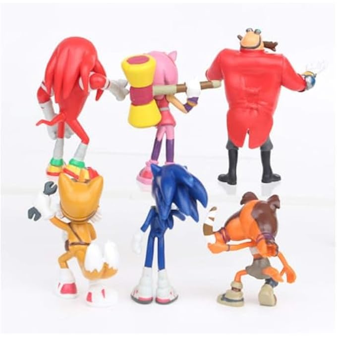 STRBOXONG 6PCS/SET SONIC FIGURES HEDGEHOG TOYS PVC TOY SONIC SHADOW TAILS CHARACTERS FIGURE TOYS FOR CHILDREN ANIMALS TOYS SET 6-8CM - Image 2